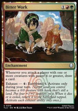 Bitter Work - Magic: The Gathering | Avatar: The Last Airbender (Uncommon) [TLA - 210] - El Duelista