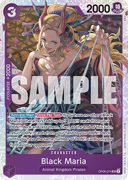 Black Maria (OP08 - 074) (V.1) - Two Legends (Super Rare) [OP08 - 074] - El Duelista