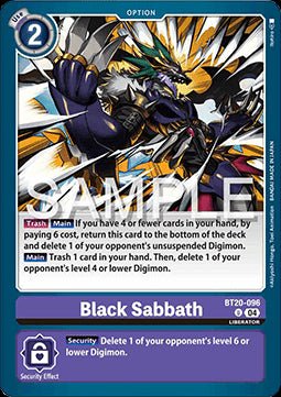 Black Sabbath (BT20 - 096)⁣ - Special Booster Ver 2.5⁣ (Uncommon)⁣ [096] - El Duelista