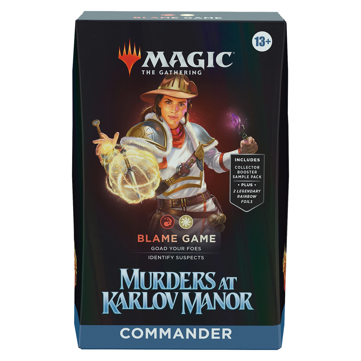 Magic: The Gathering—Murders at Karlov Manor: Blame Game Commander Deck, caja sellada