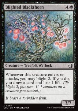 Blighted Blackthorn - Lorwyn Eclipsed (Common) [ECL - 90] - El Duelista