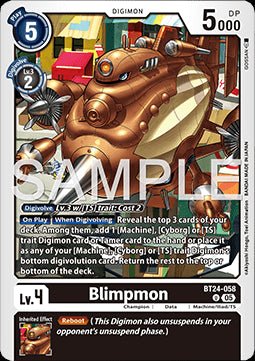 Blimpmon (BT24 - 058) - Time Stranger (Uncommon) [BT - 24 - 058] - El Duelista