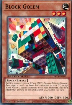 Block Golem - Speed Duel: Battle City Box (Common) [SBCB - 032] - El Duelista