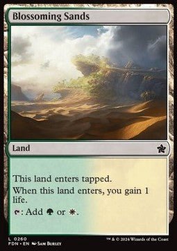 Blossoming Sands⁣ - Magic: The Gathering Foundations⁣ (Common)⁣ [260] - El Duelista