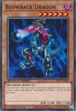 Blowback Dragon⁣ - Speed Duel: Streets of Battle City⁣ (Common)⁣ [I23] - El Duelista