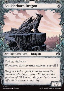 Boulderborn Dragon⁣ - Tarkir: Dragonstorm: Extras⁣ (Common)⁣ [323] - El Duelista