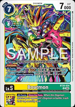 Boutmon (BT20 - 034)⁣ - Special Booster Ver 2.5⁣ (Common)⁣ [034] - El Duelista