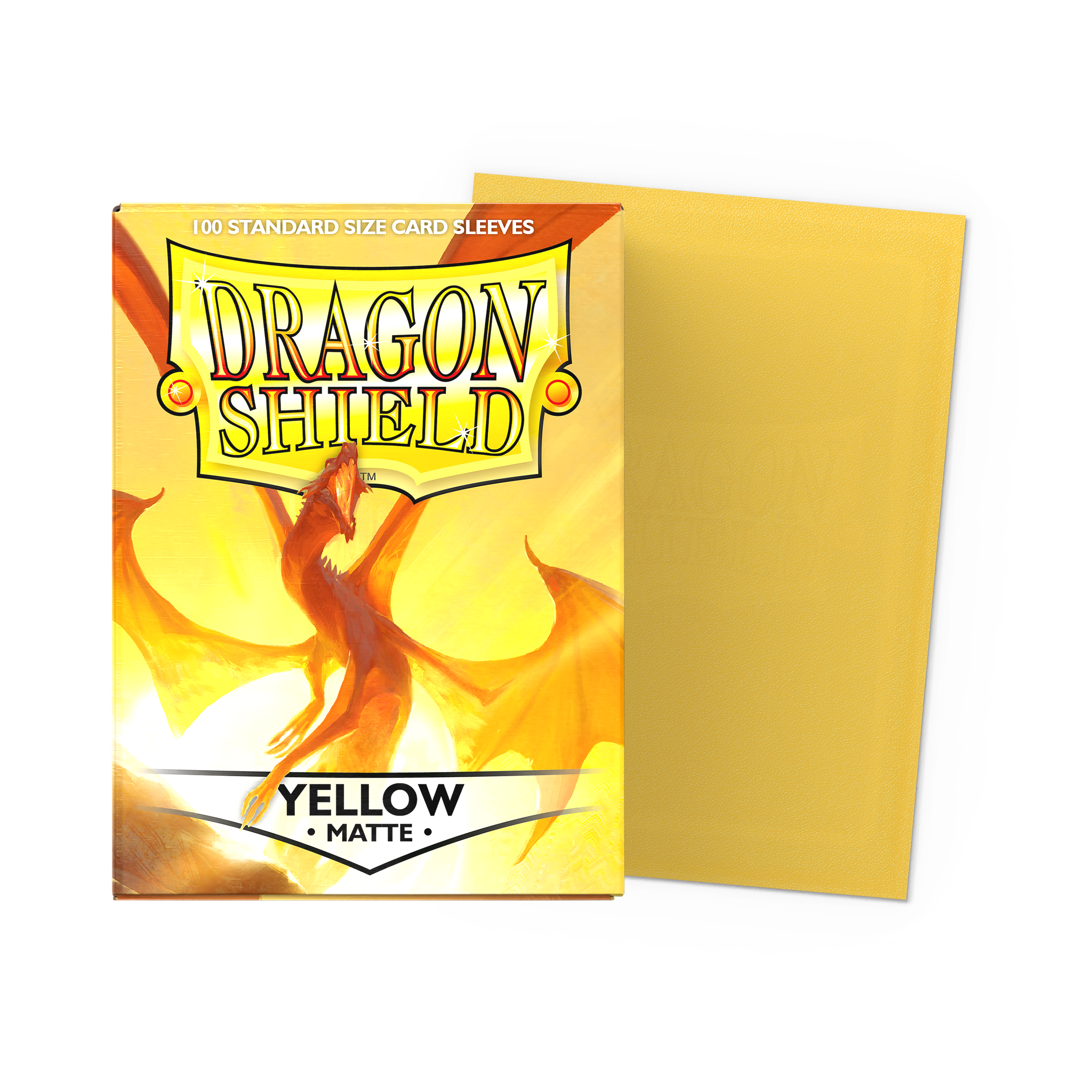 Fundas Dragon Shield Matte Standard (100) – Yellow