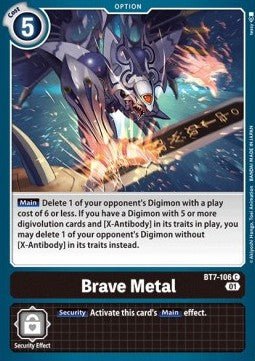 Brave Metal (BT7 - 106)⁣ - Next Adventure⁣ (Common)⁣ [BT7 - 106] - El Duelista