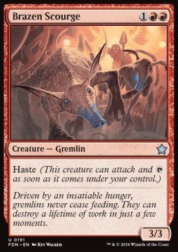 Brazen Scourge⁣ - Magic: The Gathering Foundations⁣ (Uncommon)⁣ [191] - El Duelista