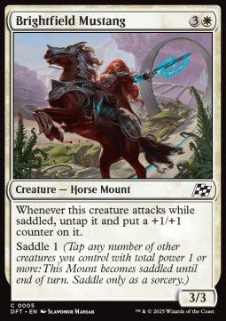 Brightfield Mustang⁣ - Aetherdrift⁣ (Common)⁣ [5] - El Duelista