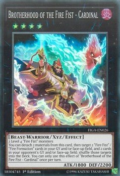 Brotherhood of the Fire Fist - Cardinal - Fists of the Gadgets (Super Rare) [FIGA - 026] - El Duelista