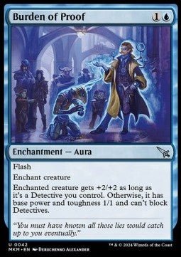 Burden of Proof⁣ - Murders at Karlov Manor⁣ (Uncommon)⁣ [42] - El Duelista