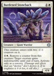 Burdened Stoneback - Lorwyn Eclipsed (Uncommon) [ECL - 8] - El Duelista