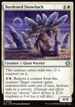 Burdened Stoneback - Lorwyn Eclipsed (Uncommon) [ECL - 8] - El Duelista
