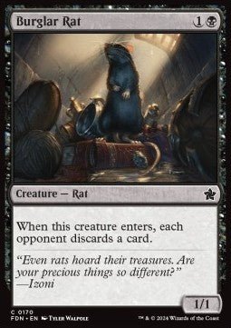 Burglar Rat⁣ - Magic: The Gathering Foundations⁣ (Common)⁣ [170] - El Duelista