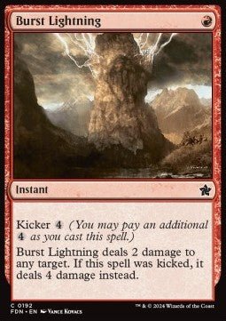 Burst Lightning - Magic: The Gathering Foundations (Common) [FDN - 192] - El Duelista