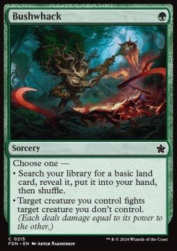 Bushwhack - Magic: The Gathering Foundations (Common) [FDN - 215] - El Duelista