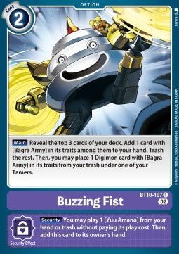 Buzzing Fist (BT10 - 107)⁣ - Xros Encounter⁣ (Common)⁣ [107] - El Duelista
