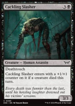Cackling Slasher⁣ - Duskmourn: House of Horror⁣ (Common)⁣ [85] - El Duelista