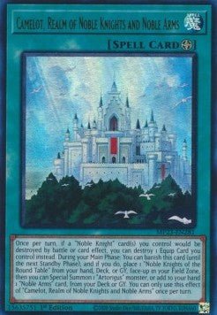 Camelot, Realm of Noble Knights and Noble Arms - 25th Anniversary Tin: Dueling Heroes Mega Pack (Ultra Rare) [MP23 - 281] - El Duelista