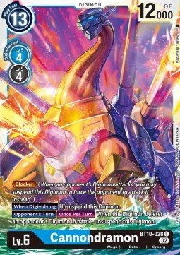 Cannondramon (BT10 - 028)⁣ - Xros Encounter⁣ (Uncommon)⁣ [028] - El Duelista