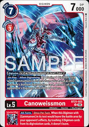 Canoweissmon (BT21 - 022)⁣ - World Convergence⁣ (Uncommon)⁣ [022] - El Duelista