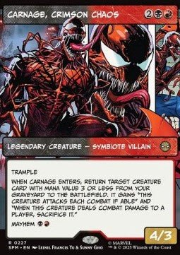 Carnage, Crimson Chaos - Magic: The Gathering | Marvel's Spider - Man: Extras (Rare) [XSPM - 227] - El Duelista