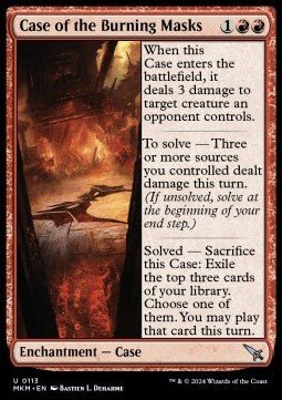 Case of the Burning Masks⁣ - Murders at Karlov Manor⁣ (Uncommon)⁣ [113] - El Duelista