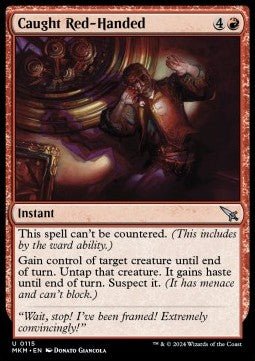 Caught Red - Handed⁣ - Murders at Karlov Manor⁣ (Uncommon)⁣ [115] - El Duelista