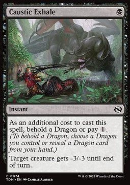 Caustic Exhale⁣ - Tarkir: Dragonstorm⁣ (Common)⁣ [74] - El Duelista