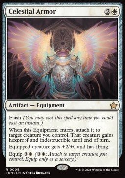 Celestial Armor - Magic: The Gathering Foundations (Rare) [FDN - 5] - El Duelista
