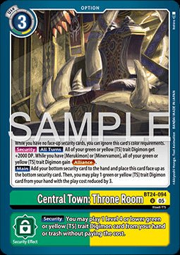 Central Town: Throne Room (BT24 - 094) - Time Stranger (Uncommon) [BT - 24 - 094] - El Duelista