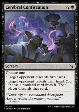 Cerebral Confiscation⁣ - Murders at Karlov Manor⁣ (Common)⁣ [81] - El Duelista