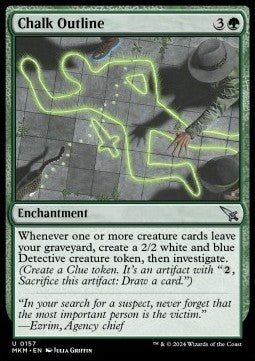 Chalk Outline⁣ - Murders at Karlov Manor⁣ (Uncommon)⁣ [157] - El Duelista