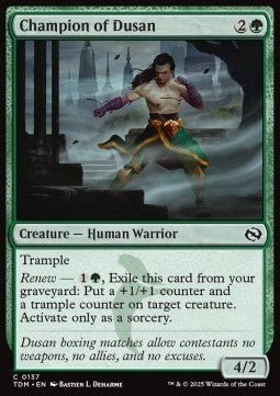 Champion of Dusan⁣ - Tarkir: Dragonstorm⁣ (Common)⁣ [137] - El Duelista