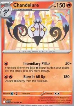 Chandelure⁣ - White Flare⁣ (Rare)⁣ [018] - El Duelista