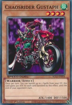 Chaosrider Gustaph⁣ - Speed Duel GX: Duelists of Shadows⁣ (Common)⁣ [F04] - El Duelista