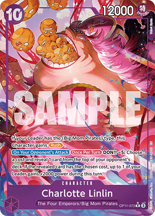 Charlotte Linlin (OP11 - 073) (V.2) - A Fist of Divine Speed (Alternate Art) [OP11 - 073] - El Duelista