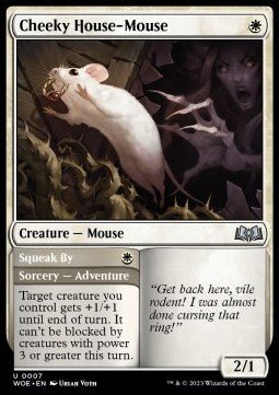 Cheeky House - Mouse // Squeak By⁣ - Wilds of Eldraine⁣ (Uncommon)⁣ [7] - El Duelista