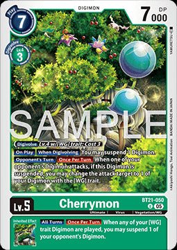 Cherrymon (BT21 - 050)⁣ - World Convergence⁣ (Uncommon)⁣ [050] - El Duelista