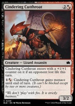 Cindering Cutthroat⁣ - Bloomburrow⁣ (Common)⁣ [208] - El Duelista