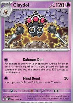 Claydol⁣ - Obsidian Flames⁣ (Rare)⁣ [095] - El Duelista