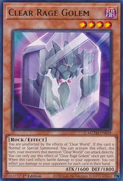 Clear Rage Golem - Maze of the Master (Rare) [MZTM - 038] - El Duelista