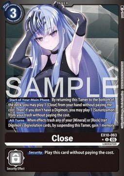 Close (EX10 - 063) (V.2) - Sinister Order (Alternative Art) [063] - El Duelista