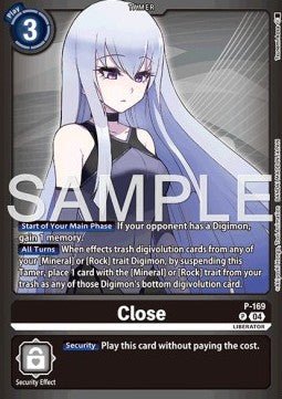 Close (P - 169) - Premium Bandai Products (Alternative Art) [PB - XX - P - 169] - El Duelista