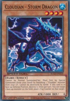 Cloudian - Storm Dragon⁣ - Speed Duel GX: Duelists of Shadows⁣ (Common)⁣ [H10] - El Duelista