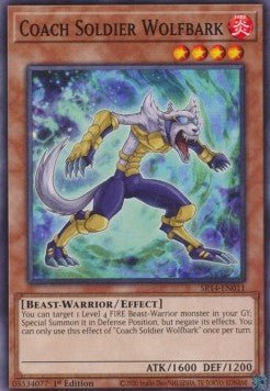 Coach Soldier Wolfbark⁣ - Structure Deck: Fire Kings⁣ (Common)⁣ [011] - El Duelista