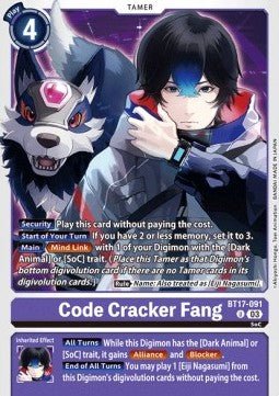 Code Cracker Fang (BT17 - 091)⁣ - Secret Crisis⁣ (Uncommon)⁣ [091] - El Duelista