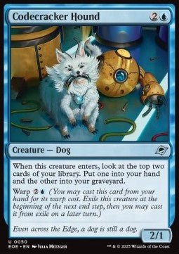 Codecracker Hound⁣ - Edge of Eternities⁣ (Uncommon)⁣ [50] - El Duelista